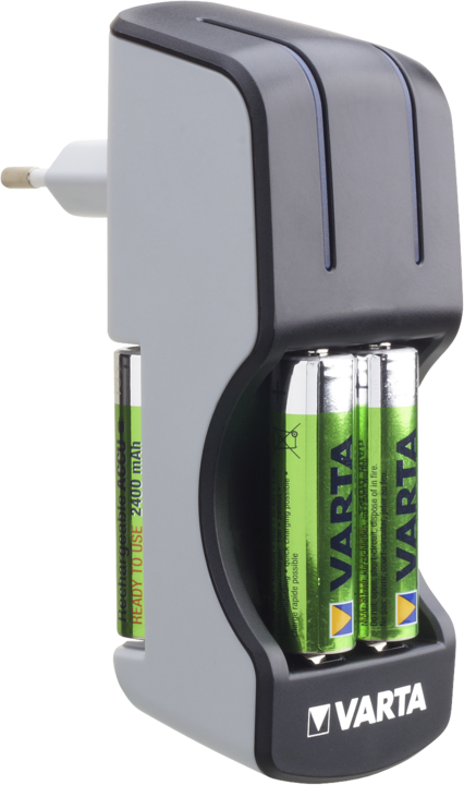 Actual product image Varta Pocket Charger incl. 4x AA 2100mAh (4 pcs., AA, 2100 mAh, Battery + charger)