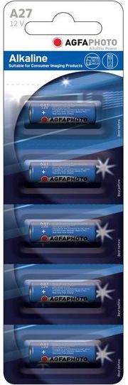 Actual product image AGFAPHOTO alkaline battery 12V, 27A-LR27A, blister 5pcs (5 pcs., A27)