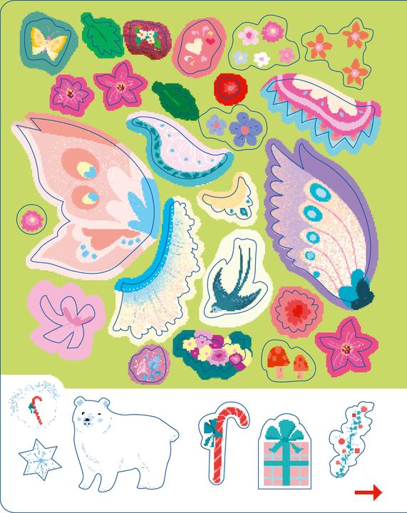 Actual product image My glittery sticker book. Unicorns