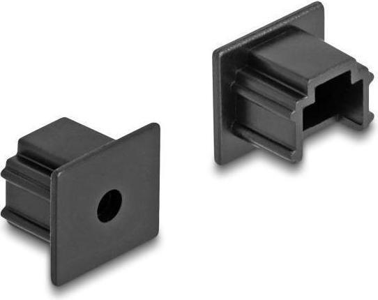 Produktbild Delock Staubschutz für RJ12 Buchse ohne Griff 10 Stück schwarz (Blindmodul)