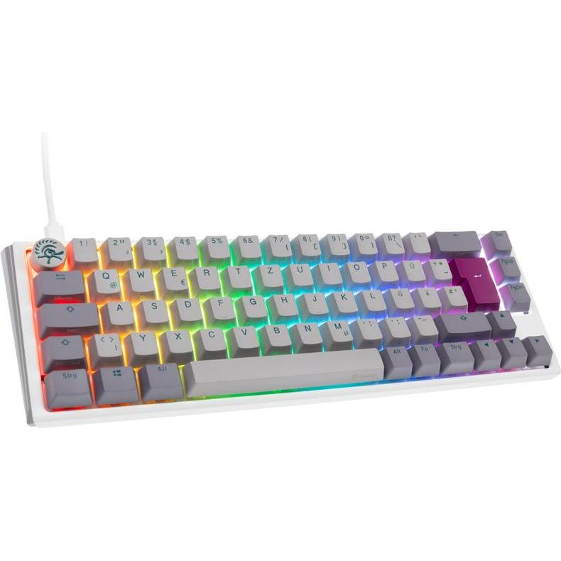 Ducky One 3 Mist Grey SF Gaming Tastatur, RGB LED - MX-Brown (DE, Kabelgebunden), Tastatur, Grau