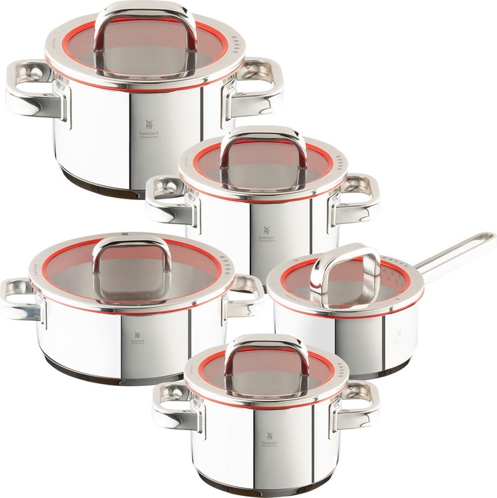 Actual product image WMF 0760556380 POT SET 5 PCS FUNCTION 4 (24 cm, Pan set + pot set, Stainless steel)