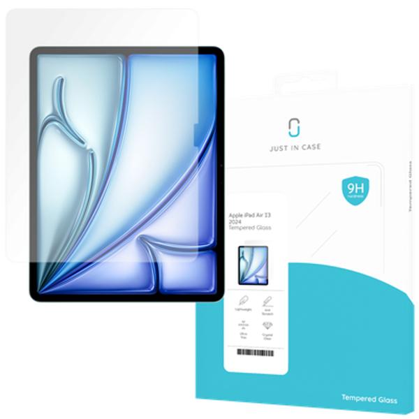 Just in Case Proteggi schermo in vetro temperato trasparente Apple iPad Air 2024 13 (1 pz., Apple iPad Air 13 2024)