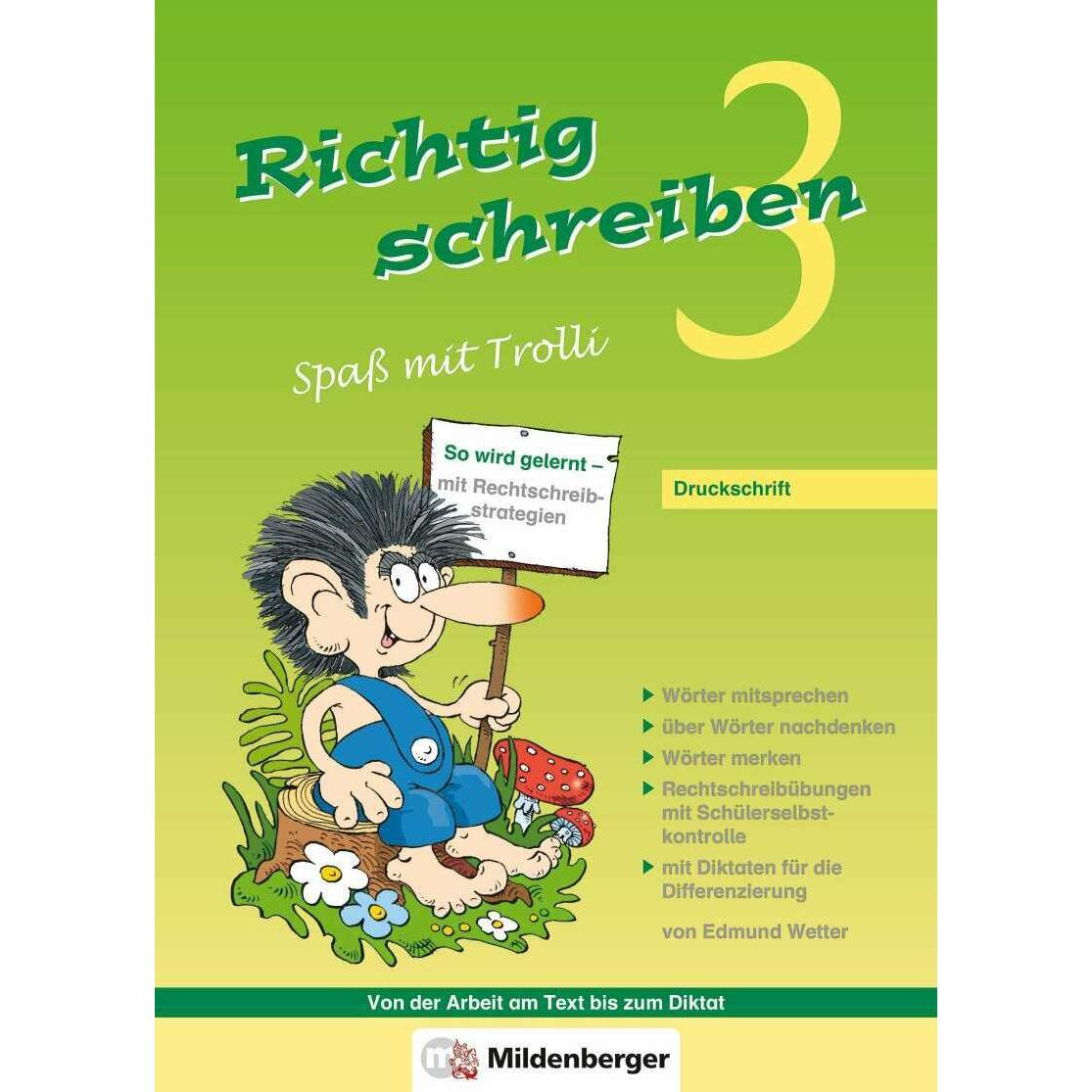 Thumbnail - Richtig schreiben - Spass mit Trolli 3, Schulbücher von Edmund Wetter