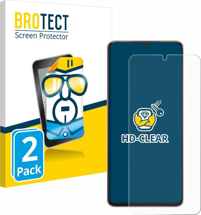 Actual product image BROTECT Screen Protector Clear (2 Piece, Samsung Galaxy S21 5G)