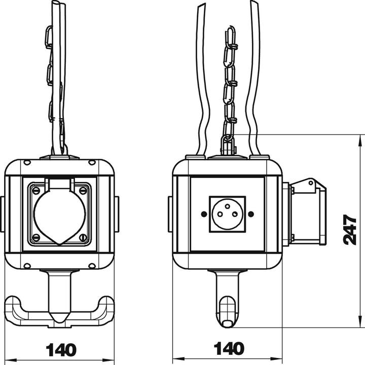 Image du produit OBO Bettermann HoverCube IP20, avec poignée, équipé NF 6109808 (4x)