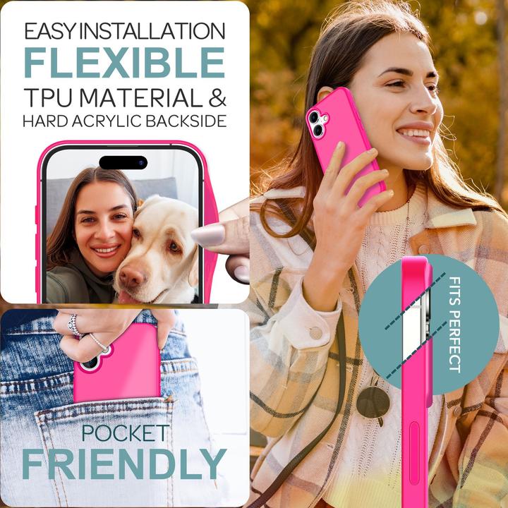 Actual product image Nalia Matte hybrid cover semi-transparent (Apple iPhone 16)