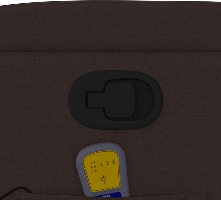 Immagine prodotto vidaXL Sedia da massaggio in tessuto marrone scuro,Colore: Marrone scuro,Materiale