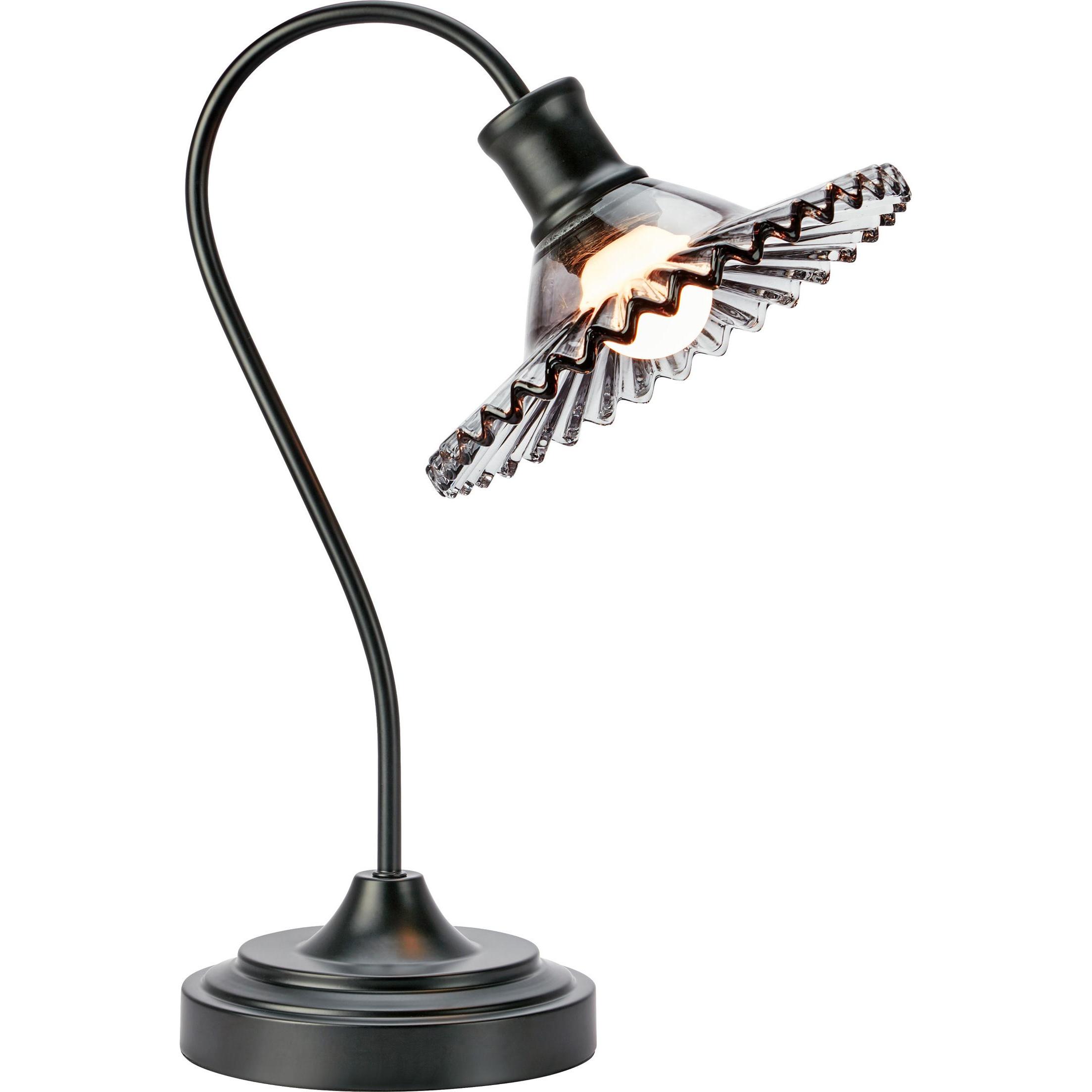 Markslöjd, Lampada da tavolo, NOVIA Table 1L Smoke/Black (E27)