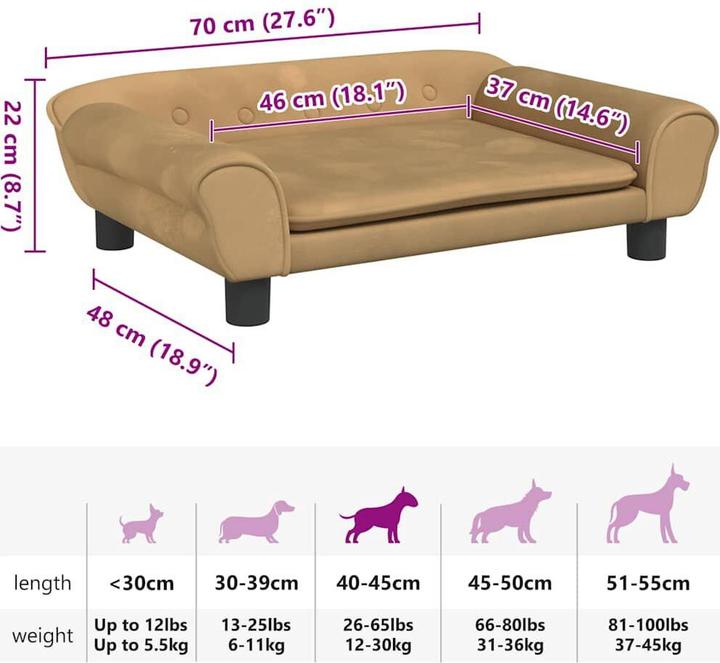 Actual product image vidaXL Hundebett (Dog)