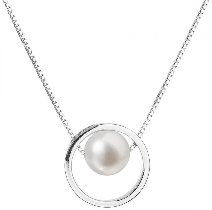 Produktbild Evolution Group Silver Necklace With Right Pearl Pavon 22025.1 (L)