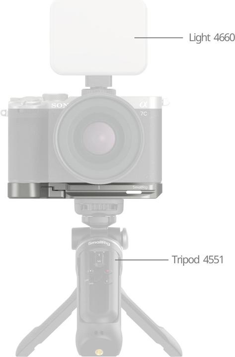 Produktbild SmallRig Baseplate mit Airtag Slot für Sony Alpha 7C (Cage)