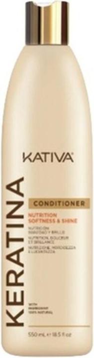 Kativa Keratin Balm 550ml - Reconstruction, Softness and Shine Hair Conditioner (550 ml)