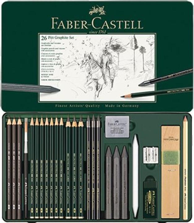 Produktbild Faber-Castell Pitt Graphite Set (B, 2H, 6B, 2B, 4B, 3B, HB, 26 x)