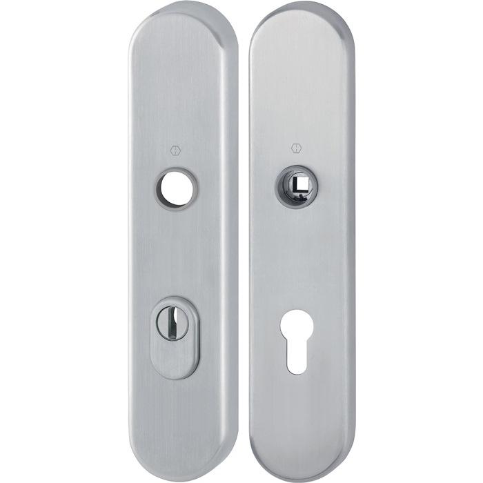 Hoppe, Türgriff + Fenstergriff, Langschildpaar E3332ZA/3310 ma F69 PZ 72mm (Türgriff)