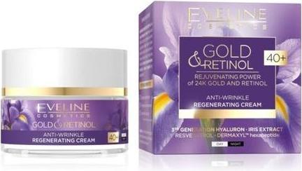 Eveline Gold & Retinol Anti-Wrinkle Regenerating Face Cream Day/Night 40+ 50ml (50 ml, Day cream, Night cream)