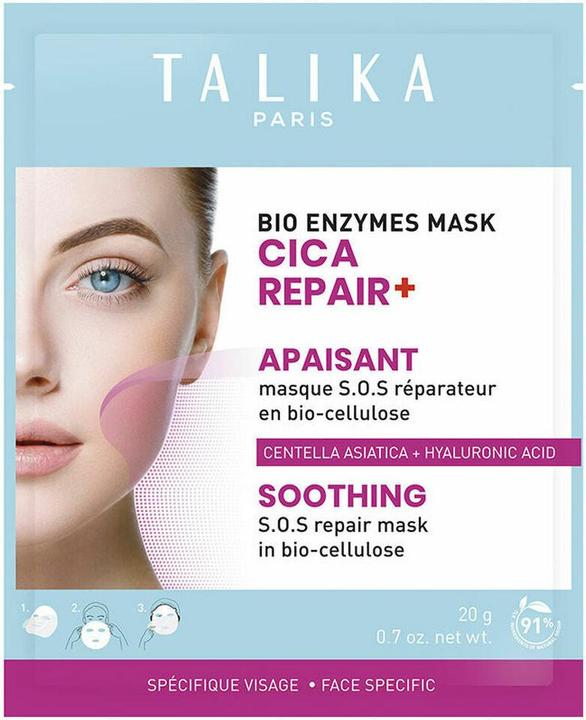 Image du produit Talika Bio Enzymes Cica Repair+ Soothing Biocellulose Face Mask (20 g)