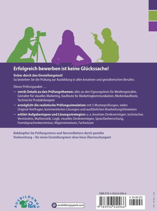 Image du produit Der Einstellungstest / Eignungstest zur Ausbildung: Mediengestalter, Gestalter für visuelles Ma (Allemand, Kurt Guth, Marcus Mery, 2022)