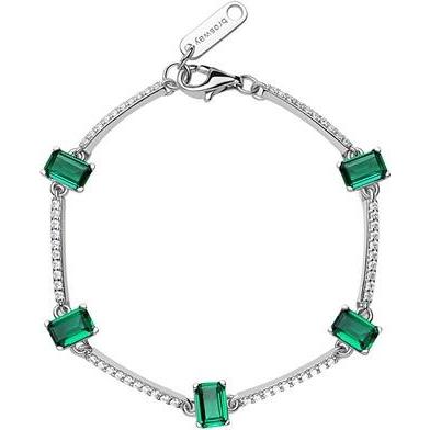 Brosway, Armschmuck, Fancy Life Green Cubic Zirconia Silver Bracelet FLG04