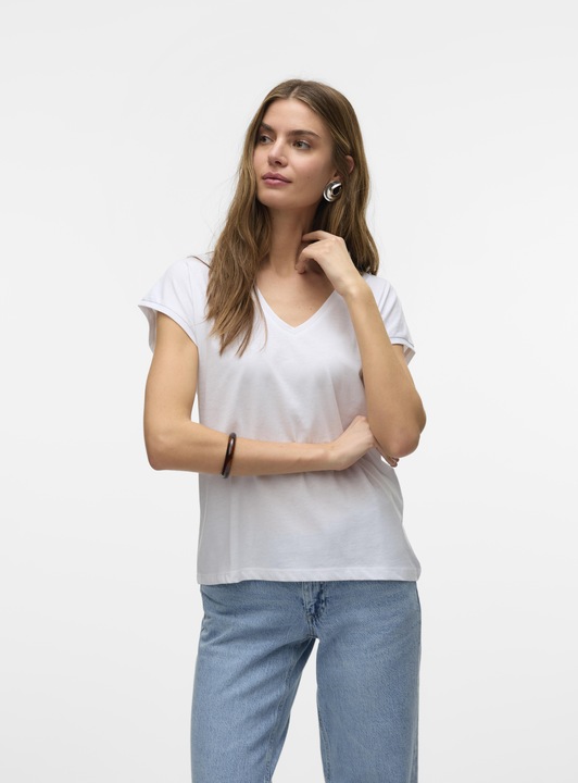 Produktbild Vero Moda Vmluna Ss V-Neck Tee Jrs Noos (XS)