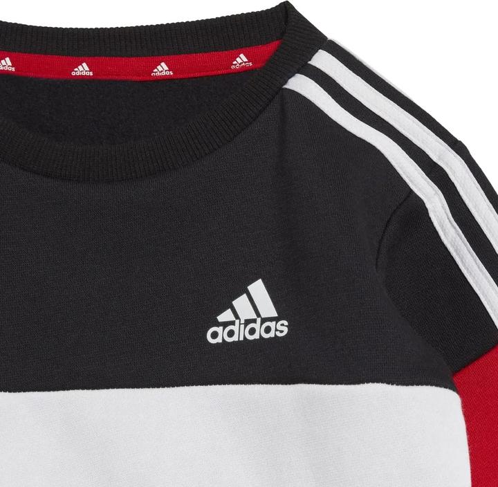 Actual product image adidas Childrens/Kids Tiberio 3-Stripe Colourblock Top & Bottom Set (92)