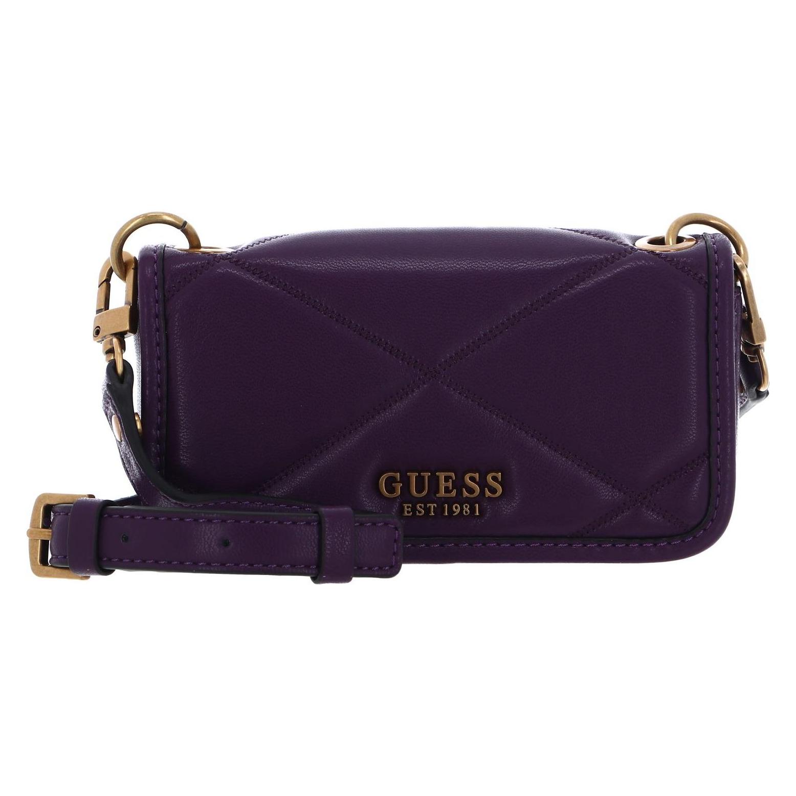 Guess, Damen, Handtasche, Cilian Mini Flap Crossbody Bag, Violett