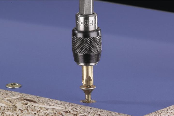 Actual product image wolfcraft wolfcraft 1 bit holder w. quick-change chuck l=52 (52 mm)