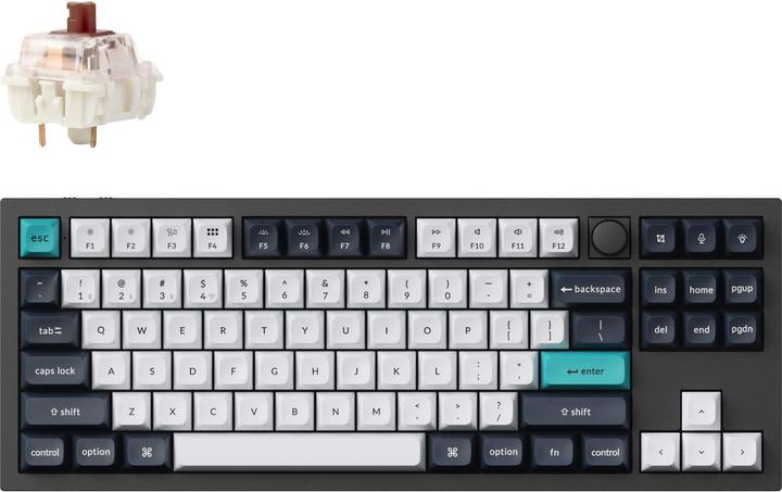 Actual product image Keychron Q3 Max Wireless Mechanical Keyboard, Jupiter Brown switches (US, Wireless, Cable)