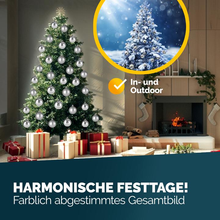 Image du produit Deuba 54pcs Boules d'arbre de Noël (54 -pièce)