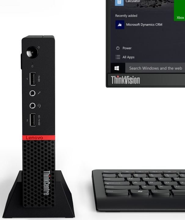 Produktbild Lenovo ThinkCentre M715q Tiny (AMD Ryzen 5 2400 GE, 8 GB, 256 GB)