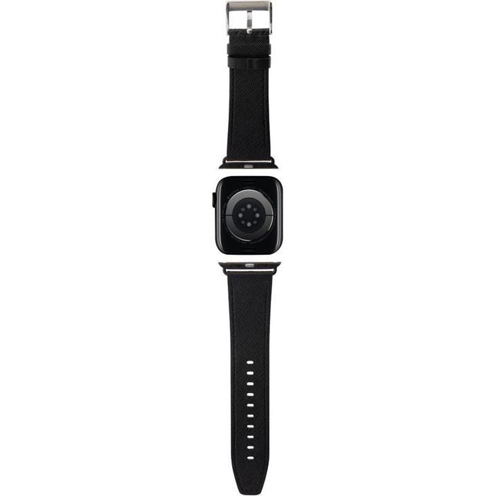 Thumbnail - Karl Lagerfeld Pasek KLAWMSAKLHPK Apple Watch 38/40/41mm czarny/black strap Saffiano Monogram (38 mm, 40 mm, 41 mm, Kuns...