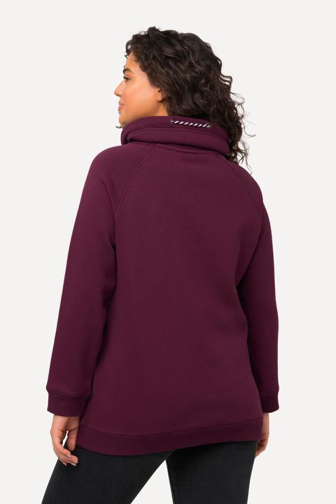 Produktbild Ulla Popken Sweatshirt, weiter Stehkragen, Taschen, Raglan-Langarm (54)