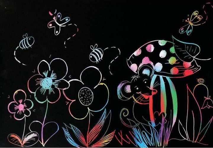 Actual product image Beleduc Scratch poster, 8 pieces