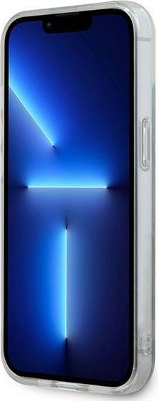 Immagine prodotto DKNY DKHMP14SHCPTSK Custodia rigida per iPhone 14 / 15 / 13 6,1" in pelle nera IML con motivo mono a (Apple iPhone 13, Apple iPhone 14, Apple iPhone 15)