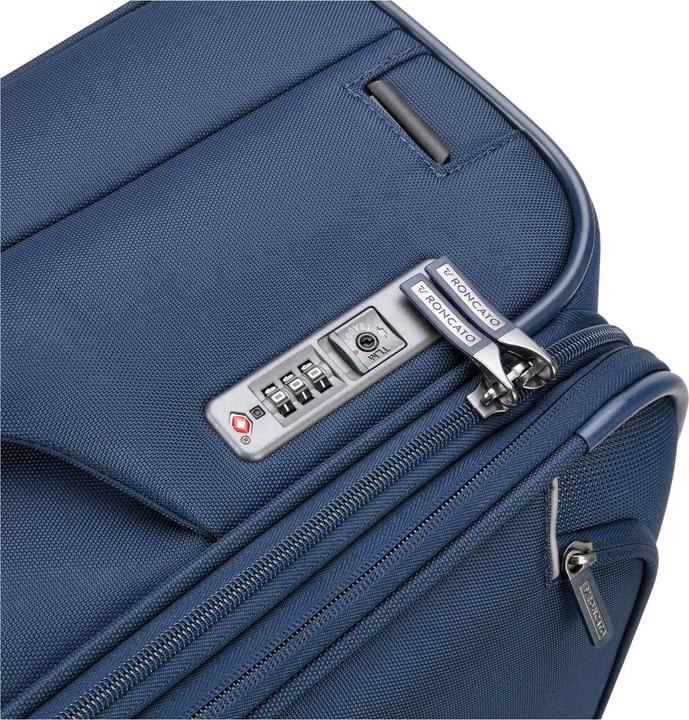 Actual product image Roncato Gateway 4 Wheel Trolley 78 Expandable blue
