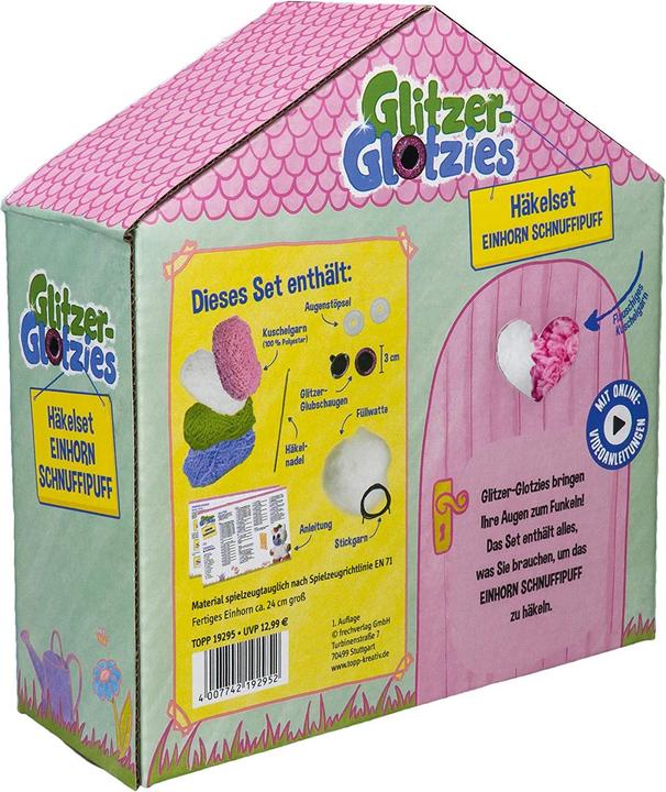 Produktbild Topp Glitzer-Glotzies Häkelset