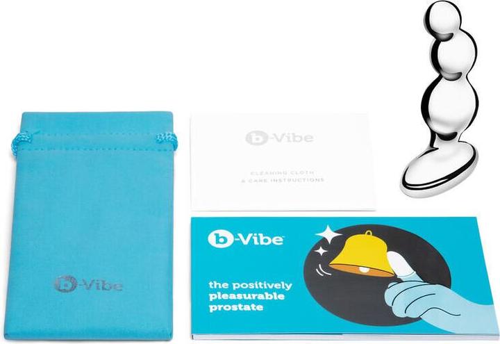 Produktbild Earthly Body b-Vibe Stainless Steel Anal Beads Silver 12.9 cm