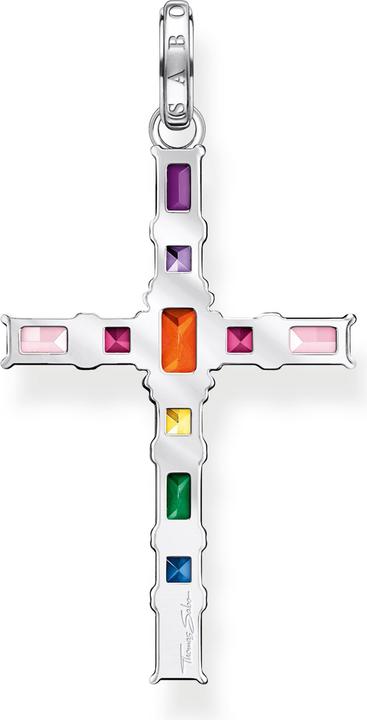 Immagine prodotto Thomas Sabo Ciondolo croce pietre colorate argento (Argento 925)