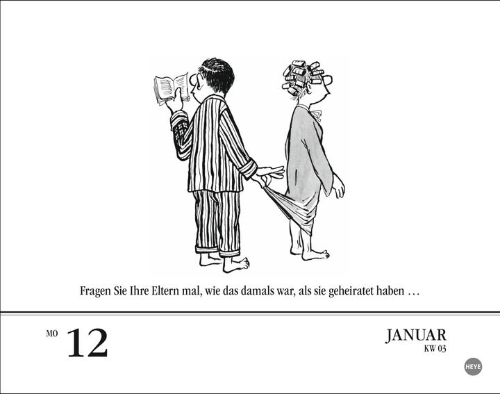 Produktbild Loriot Tagesabreisskalender 2026 (14 x 11 cm)