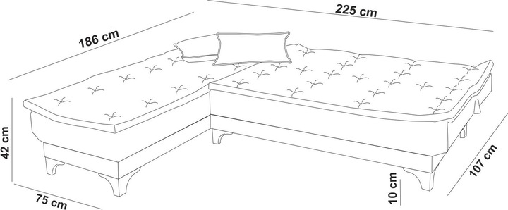Produktbild Atelier del Sofa Kelebek (Ecksofa)