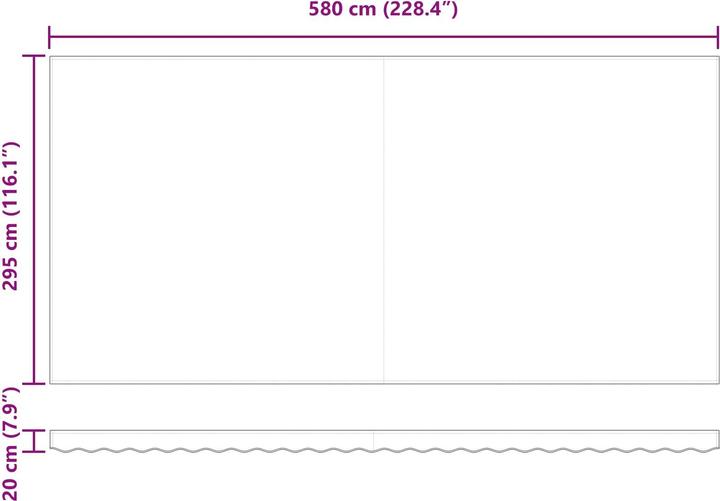 Actual product image vidaXL Einziehbare Markise (3 m)