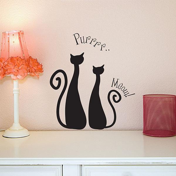 Actual product image Crearreda Wall tattoo Cats Deluxe S (15 x 31 cm)