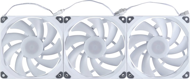 Actual product image Phanteks M25 PWM D-RGB fan, 3-pack - 140mm, white (140 mm, 3 x)