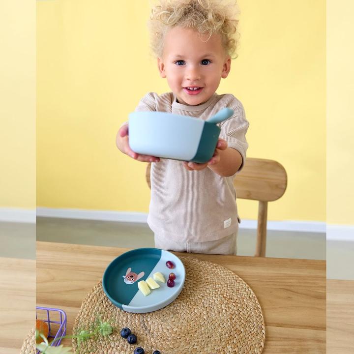 Produktbild Lässig 3-tlg Esslern-Set Silikon - Teller + Schale