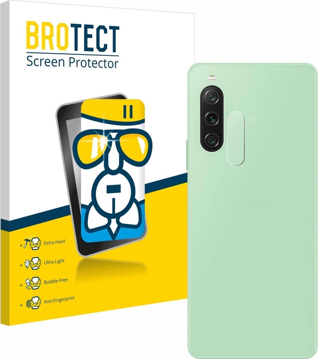 BROTECT AirGlass Panzerglasfolie für Sony Xperia 10 V (Display+Kamera) (1 Stück, Sony Xperia 10 V)