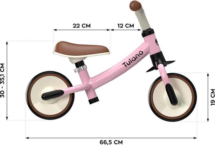 Produktbild Tulano Scout 15 Pink Langlaufrad