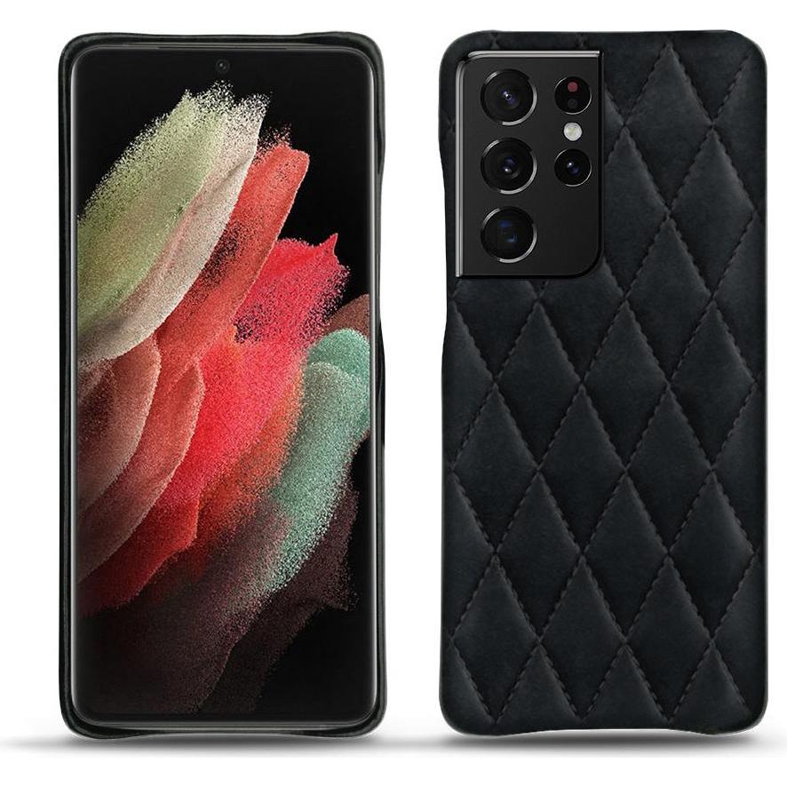 Noreve Lederschutzhülle (Samsung Galaxy S21 Ultra), Smartphone Hülle, Schwarz