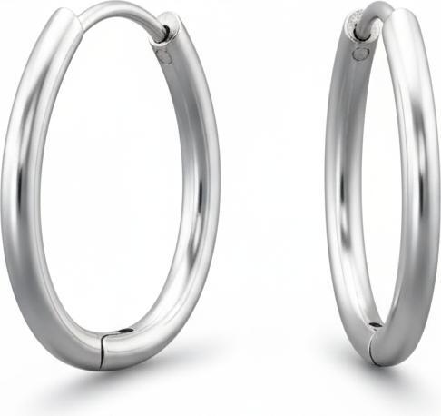 Maxte Edelstahl Huggie-Creolen (Chirurgischer Edelstahl, Edelstahl)