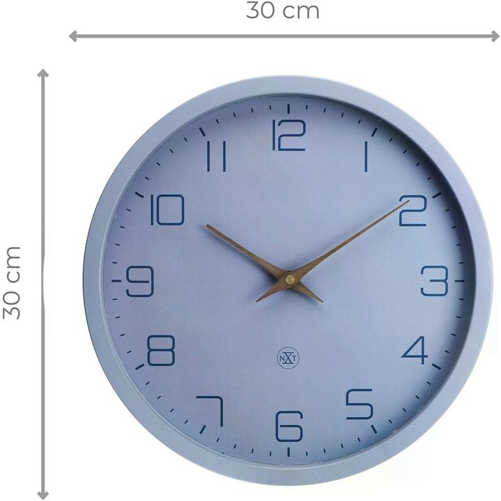 Actual product image Nextime Wall clock Eco Ø 30 cm, blue, shape: Round (30 cm)
