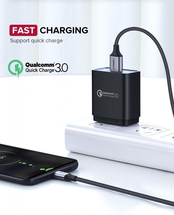Produktbild Ugreen MicroUSB Nylon stabil (0.25 m, USB 2.0)